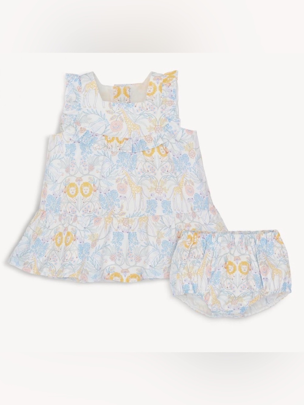 MAGNETIC ME Nikki Menagerie Cotton Poplin Dress with Bloomers - 6-9M